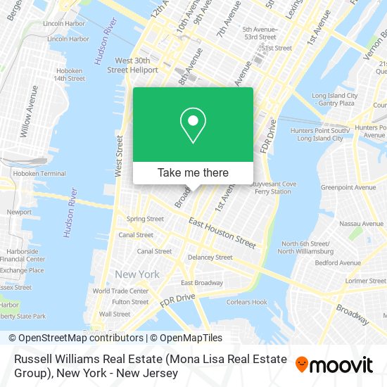 Mapa de Russell Williams Real Estate (Mona Lisa Real Estate Group)
