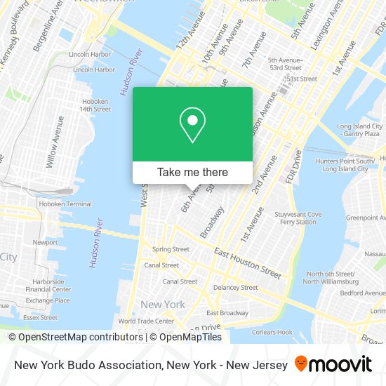 New York Budo Association map