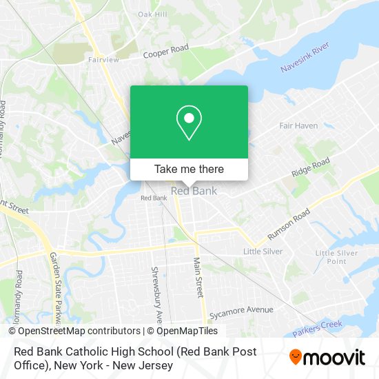 Red Bank Catholic High School (Red Bank Post Office) map