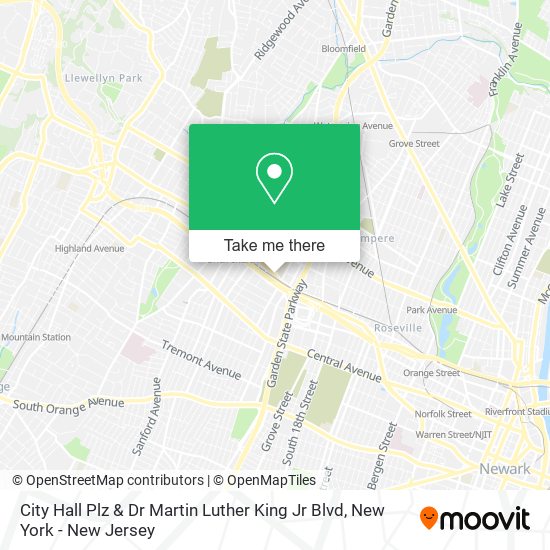 Mapa de City Hall Plz & Dr Martin Luther King Jr Blvd