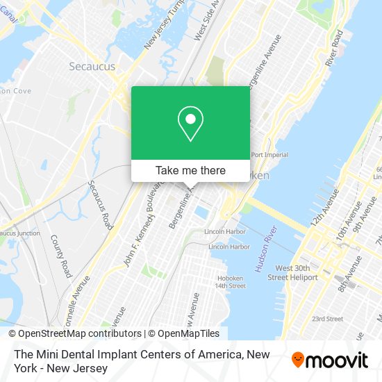 The Mini Dental Implant Centers of America map