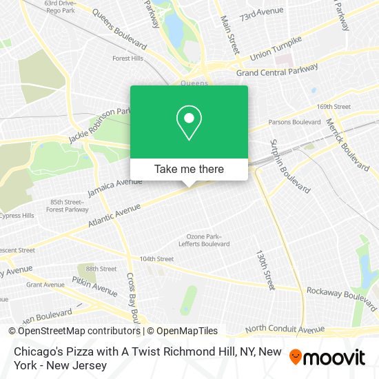 Mapa de Chicago's Pizza with A Twist Richmond Hill, NY