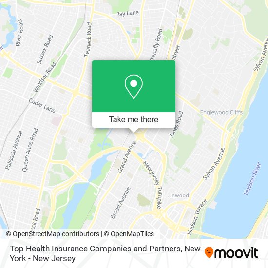 Top Health Insurance Companies and Partners map