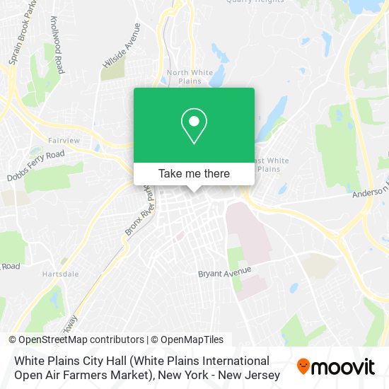 Mapa de White Plains City Hall (White Plains International Open Air Farmers Market)