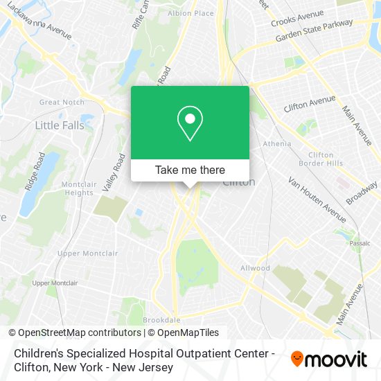 Mapa de Children's Specialized Hospital Outpatient Center - Clifton
