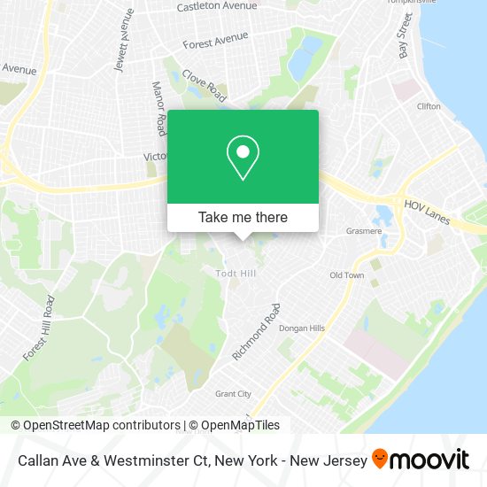 Callan Ave & Westminster Ct map
