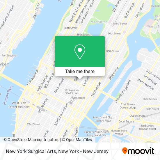 New York Surgical Arts map