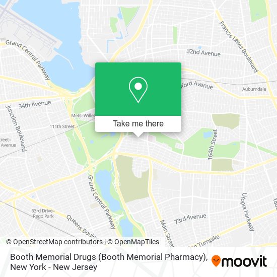 Booth Memorial Drugs (Booth Memorial Pharmacy) map