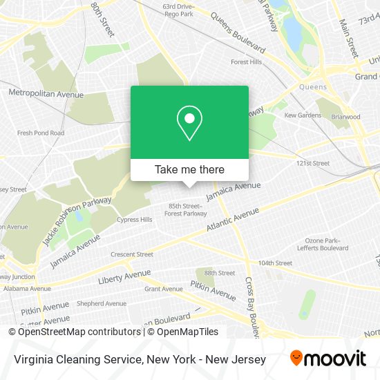Mapa de Virginia Cleaning Service