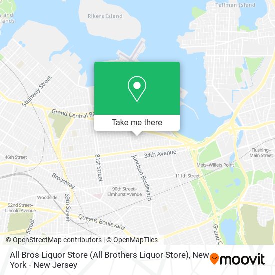 Mapa de All Bros Liquor Store