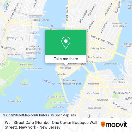 Wall Street Cafe (Number One Caviar Boutique Wall Street) map