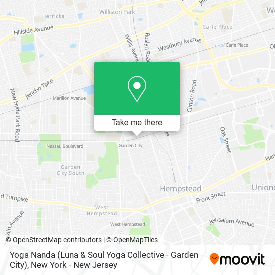 Mapa de Yoga Nanda (Luna & Soul Yoga Collective - Garden City)