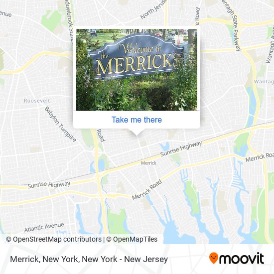 Merrick, New York map