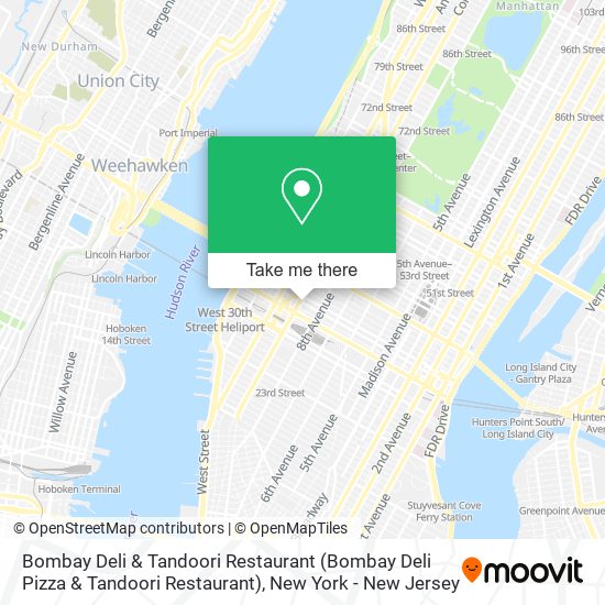 Bombay Deli & Tandoori Restaurant map