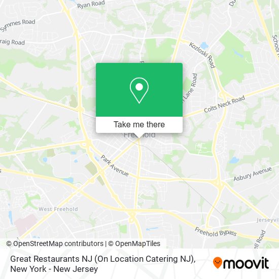 Mapa de Great Restaurants NJ (On Location Catering NJ)