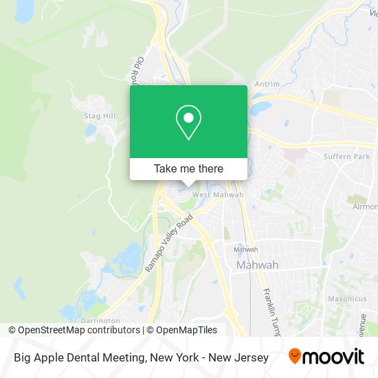 Mapa de Big Apple Dental Meeting