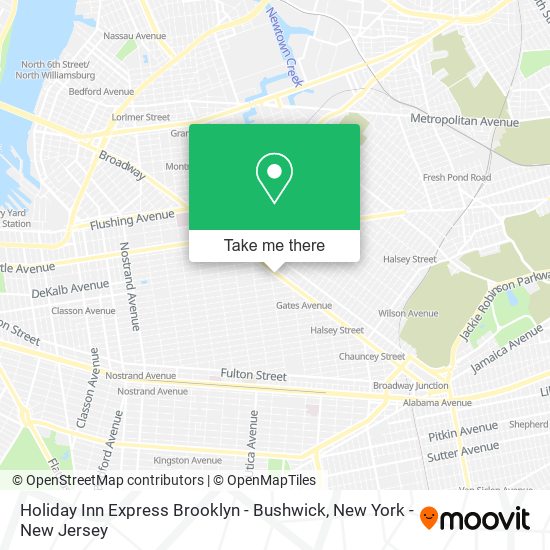 Holiday Inn Express Brooklyn - Bushwick map