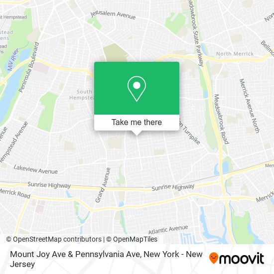 Mount Joy Ave & Pennsylvania Ave map