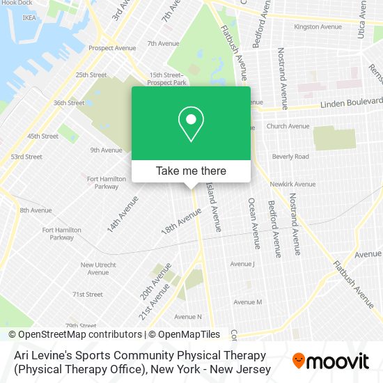 Mapa de Ari Levine's Sports Community Physical Therapy (Physical Therapy Office)