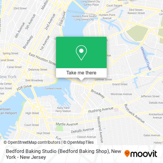 Mapa de Bedford Baking Studio (Bedford Baking Shop)