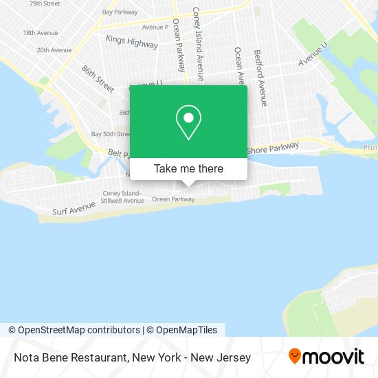 Nota Bene Restaurant map