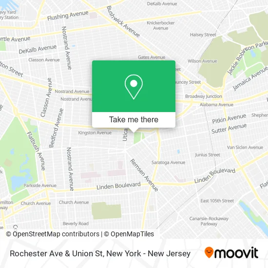 Rochester Ave & Union St map