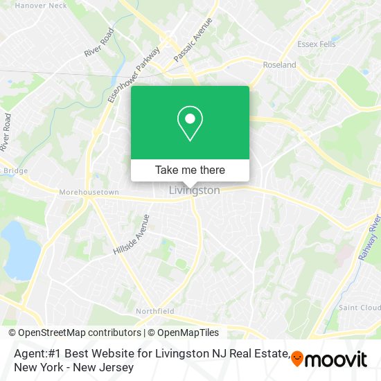 Mapa de Agent:#1 Best Website for Livingston NJ Real Estate
