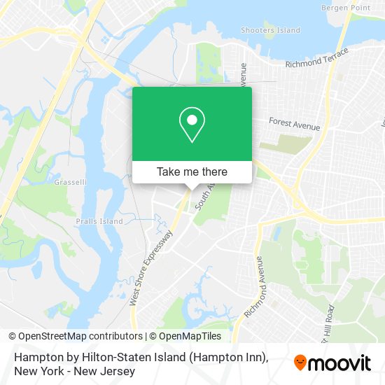 Mapa de Hampton by Hilton-Staten Island (Hampton Inn)