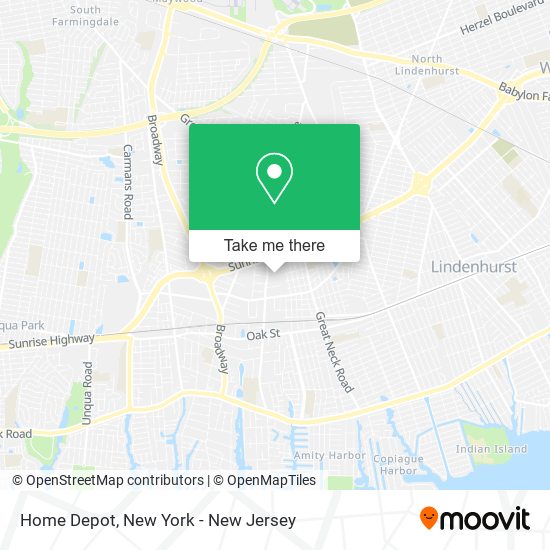 Home Depot map