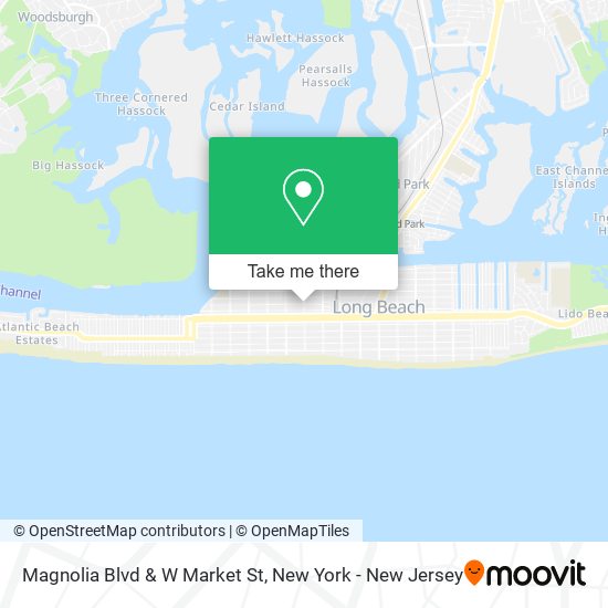 Mapa de Magnolia Blvd & W Market St