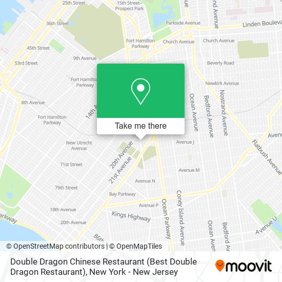 Mapa de Double Dragon Chinese Restaurant