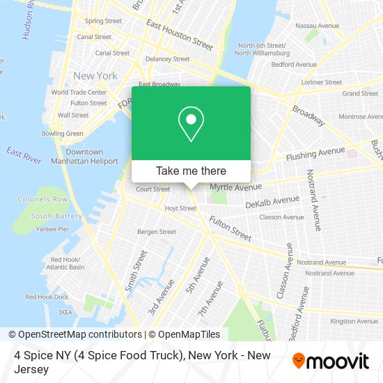 Mapa de 4 Spice NY (4 Spice Food Truck)