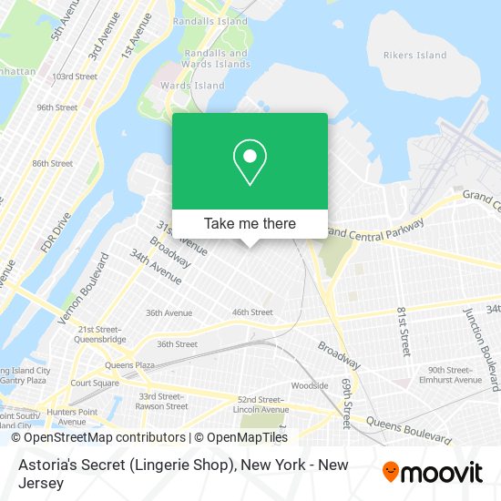 Mapa de Astoria's Secret (Lingerie Shop)