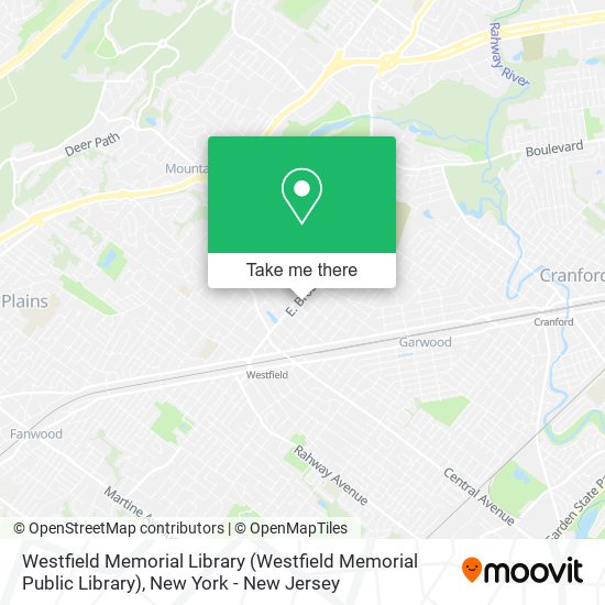 Mapa de Westfield Memorial Library