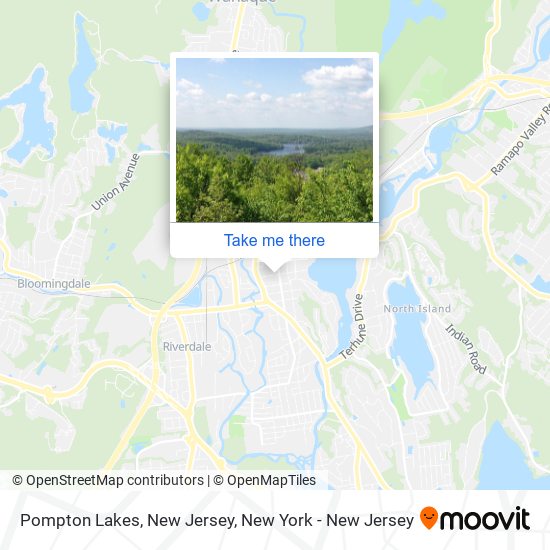 Mapa de Pompton Lakes, New Jersey