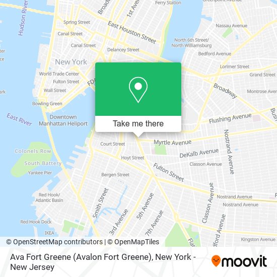 Ava Fort Greene (Avalon Fort Greene) map