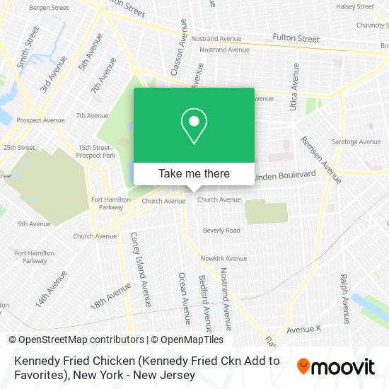 Kennedy Fried Chicken (Kennedy Fried Ckn Add to Favorites) map