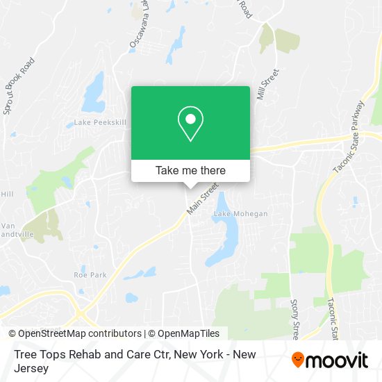 Tree Tops Rehab and Care Ctr map