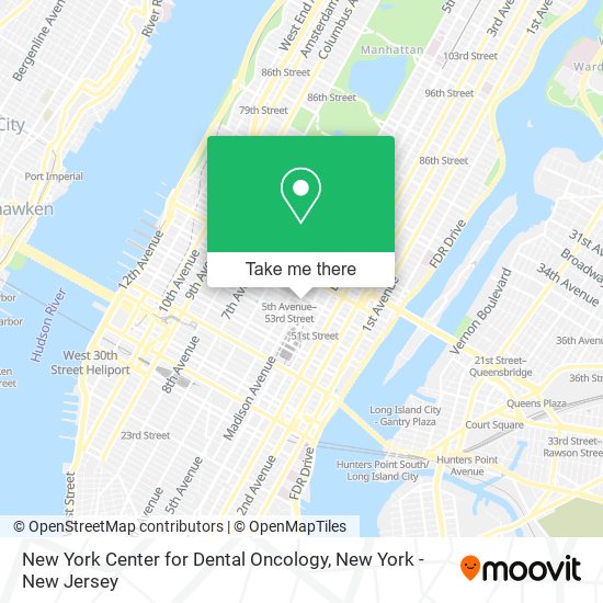 New York Center for Dental Oncology map