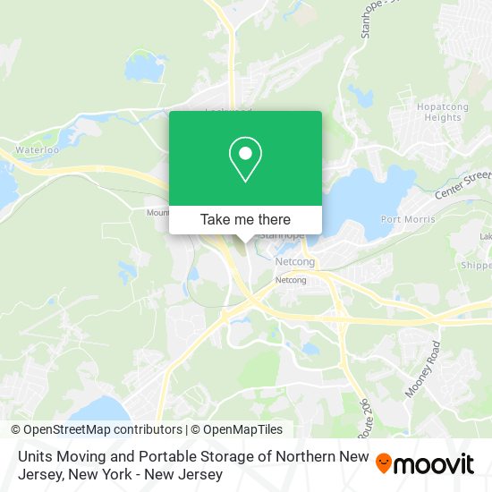 Mapa de Units Moving and Portable Storage of Northern New Jersey