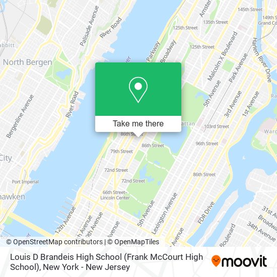 Mapa de Louis D Brandeis High School (Frank McCourt High School)