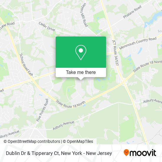 Dublin Dr & Tipperary Ct map
