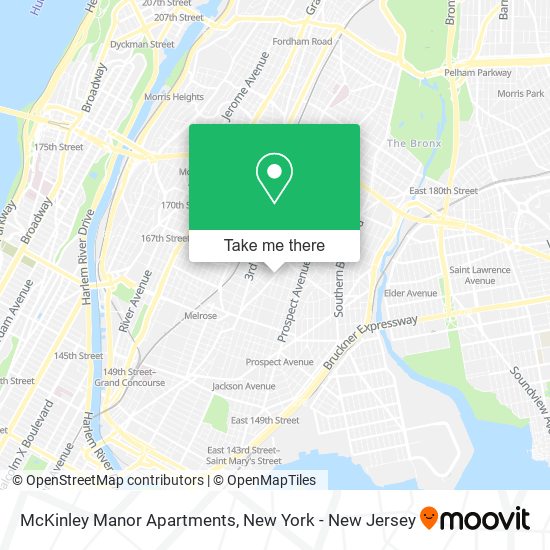 McKinley Manor Apartments map