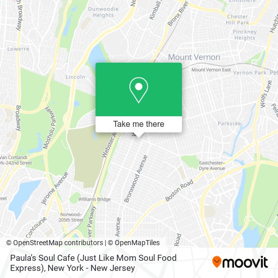 Mapa de Paula's Soul Cafe (Just Like Mom Soul Food Express)