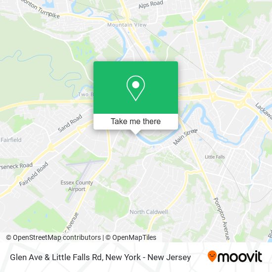 Glen Ave & Little Falls Rd map
