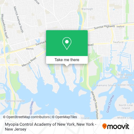 Myopia Control Academy of New York map
