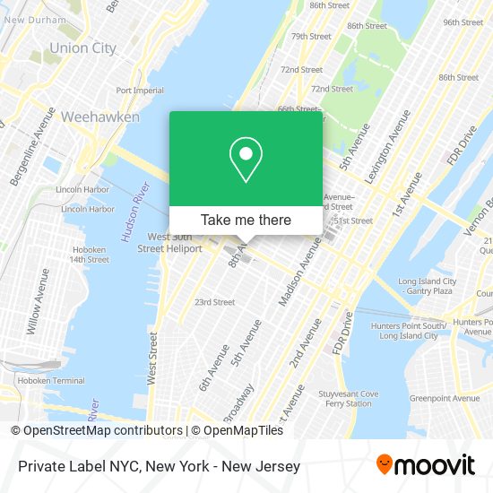 Private Label NYC map