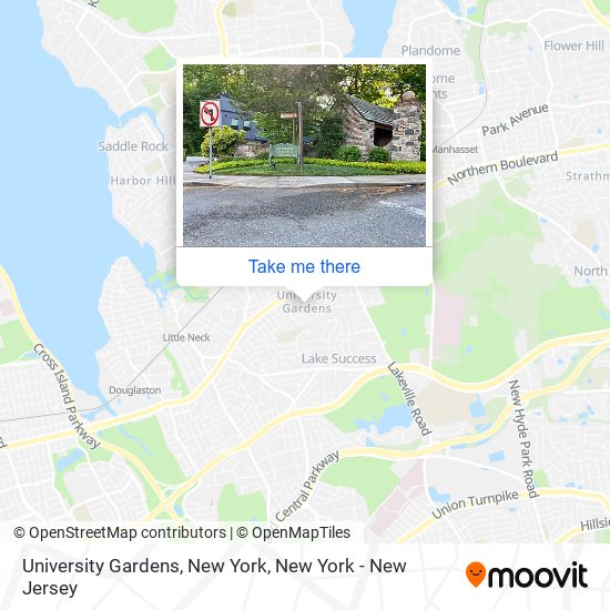 Mapa de University Gardens, New York