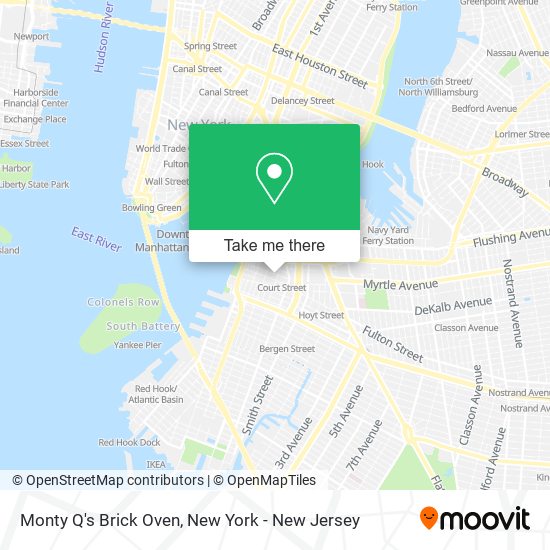 Monty Q's Brick Oven map