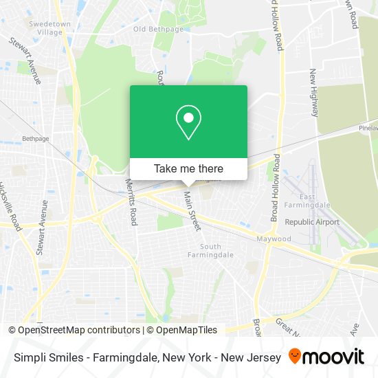 Simpli Smiles - Farmingdale map